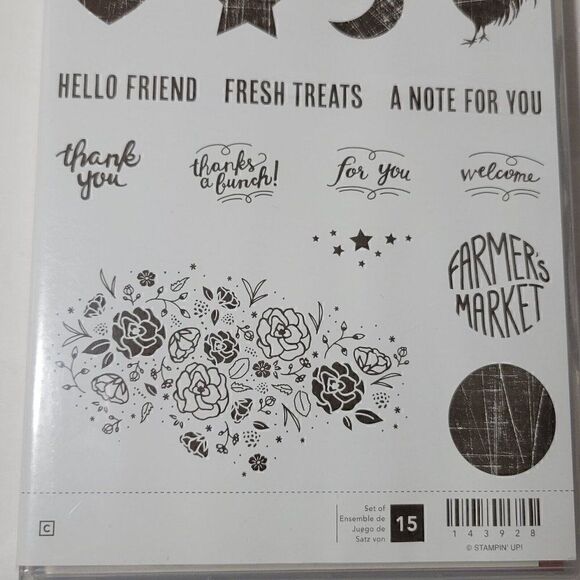 Stampin' Up WOOD WORDS Rubber Stamps - Picture 6 of 12